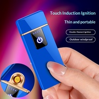 Briquet rechargeable USB coupe-vent à écran tactile avec LOGO personnalisable