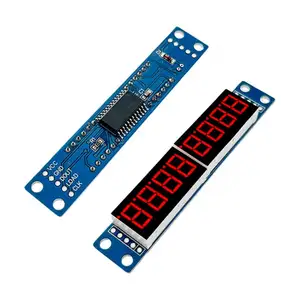 MAX7219 8 Digit 7 modul segmen 8 Bit modul peraga LED tabung segmen Digital