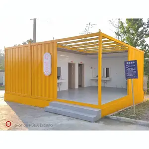 Maison pliable de luxe chambres simples mobiles expédition modifiée maison en conteneur de 20 pieds à vendre