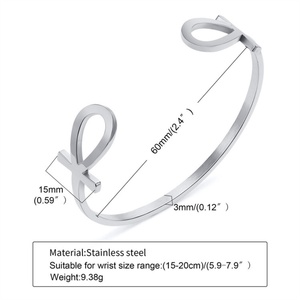 Hip Hop Men Jewelry <b>Bangle</b> Custom Adjustable Cuff <b>Bangle</b> <b>Bracelets</b> - Product Image 4