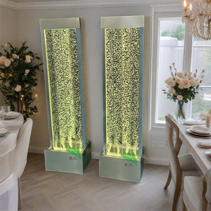 Customized Movable Partition Acrylic <strong>Water</strong> <strong>Bubble</strong> <strong>Wall</strong> Led Decorative <strong>Wall</strong> <strong>Panels</strong> with Stainless Steel Frame - Product Image 1