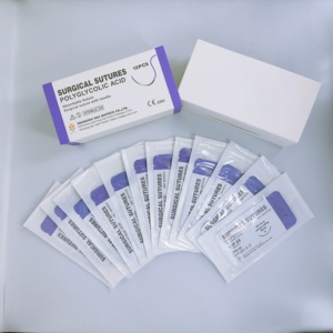 Jahitan hewan dengan jarum kit jahitan hewan peliharaan PGA/pdo/sutra/nilon/jahitan bedah steril <span class=keywords><strong>catgut</strong></span> untuk dokter hewan - Product Image 6