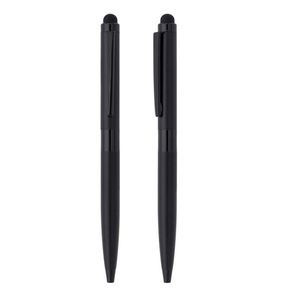 High Quality Promotional 2-in-1 Matte Metal for Stylus Ballpoint <b>Pen</b> Custom Logo Printed Laser Writing Novelty Click Feature - Product Image 4