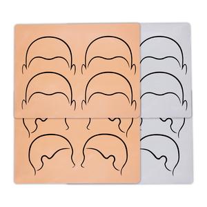 SMP Micropigmentation <b>Practice</b> Skin Silicone Scalp Tattoo <b>Pad</b> Hairline Pattern Training Supplies - Product Image 1