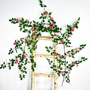 Guirlandes de roses artificielles Augus, fleurs en soie plastique, décoration murale intérieure, décoration de la maison, bouquet - Product Image 1