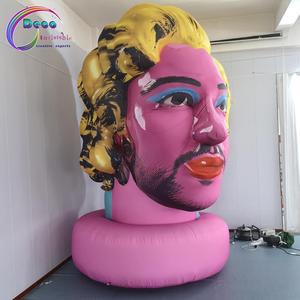 <span class=keywords><strong>Sculpture</strong></span> géante gonflable en forme <span class=keywords><strong>de</strong></span> tête <span class=keywords><strong>de</strong></span> star <span class=keywords><strong>de</strong></span> cinéma, décoration pour événements, parcs à thème, centres commerciaux, spectacles - Product Image 2