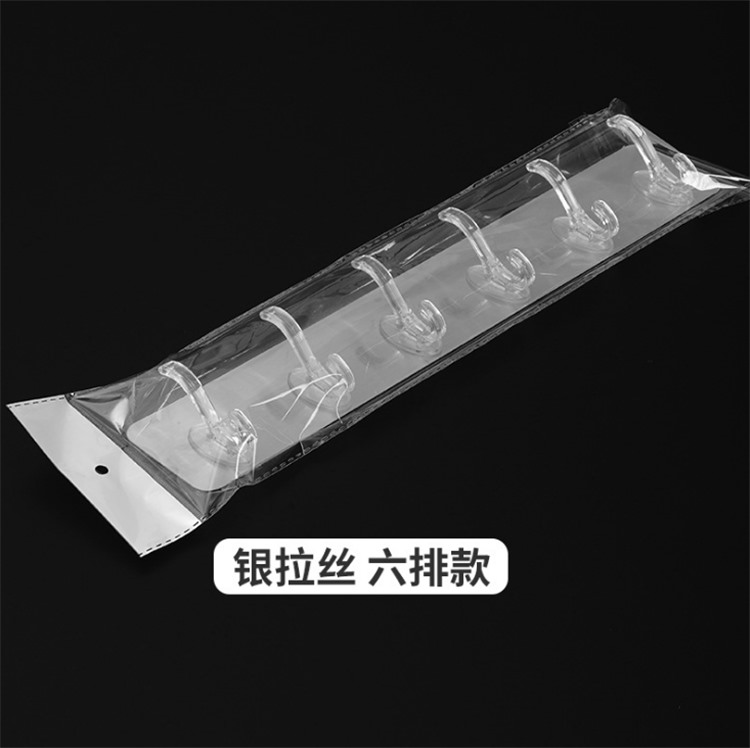 A6:6 crochets, argent, avec emballage de sac d'opp