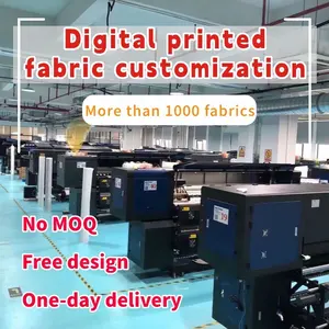 数码印花面料加工定制图案面料无最小起订量中国印刷厂提供设计服务