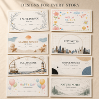 Biglietti d'Auguri Completamente Personalizzabili a Tema Assortito, Carte in Varie Forme e Colori con Carta Opaca Testurizzata per Regali e Auguri Quotidiani