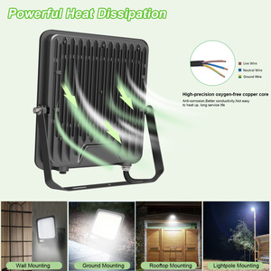 Reflector LED para Exteriores, Jardín, Almacén, Estacionamiento, 50W 100W 150W 200W IP66, Iluminación para Patio Trasero, Balcón, Pasillo - Product Image 2