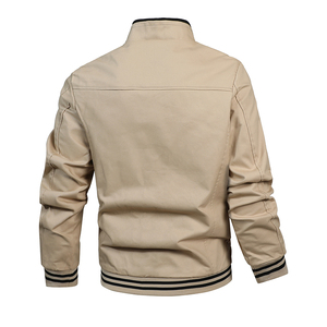 Veste décontractée slim personnalisée avec logo, nouvelle collection automne 2025, pour jeunes hommes et femmes, avec col montant - Product Image 2