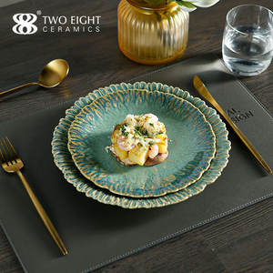 Juego de platos y vajilla de cerámica de estilo japonés, juego de platos para <span class=keywords><strong>restaurante</strong></span>, platos y cuencos de porcelana - Product Image 1