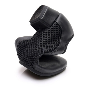 Sepatu dansa Latin pria, Kasut latihan Ballroom sol lembut kain Oxford + jaring