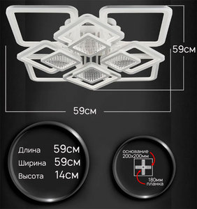 LED Simple Vente en gros Beau Design moderne Smart Dimmable Salon Salle à manger Plafonniers Led en acrylique montés en surface - Product Image 3