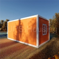 UPS bietet vorgefertigtes kleines modulares Stahl container haus für Hotels und Häuser Simple One Single Room Flat Pack Design