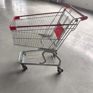 รถเข็นช็อปปิ้งแบบพับได้ ยี่ห้อ Youbang Supermarket Shop ผลิตจากโลหะ ตะแกรงลวด ความจุ 100 ลิตร แบบเยอรมัน พร้อมล้อ PU ขนาด 4 นิ้ว - Product Image 3