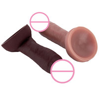Pénis hyper réaliste en silicone liquide de luxe avec ventouse géante et tige articulée pour le plaisir féminin adulte