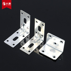 Supports d'angle en L galvanisés Da Peng, en acier laminé à froid, connecteurs à angle droit pour supports d'étagères de meubles - Product Image 3