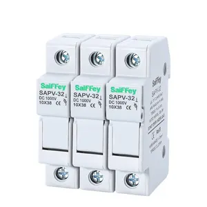 SAIFFEY PV DC Fuse 1000V 10*38mm Protect Solar system Fuse Holder 30A OEM Electrical Safety Low Voltage Base thermal Link