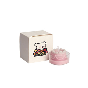 White handmade tea wax <b>small</b> <b>candle</b> aromatherapy atmosphere mini ins wind aromatherapy high-end fragrance scented <b>candle</b> - Product Image 2