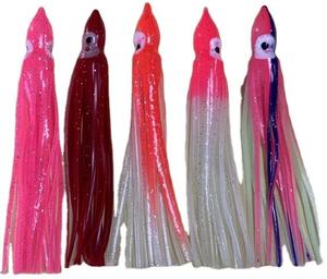 Échantillon <span class=keywords><strong>gratuit</strong></span> 6 pièces/sac 12cm Jupes <span class=keywords><strong>de</strong></span> calmar entièrement luminescentes Leurre pour marlin, thon, mahi-mahi, gros gibier, pêche en eau salée, leurre <span class=keywords><strong>de</strong></span> traîne - Product Image 3