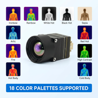 Module de vision nocturne thermique compact 640x512, noyau infrarouge basse consommation, appareils de vision nocturne portables, grossissement 10x