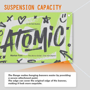 Publicité extensible imprimé conception libre bâtiment Wrap bannière maille clôture bannière - Product Image 4