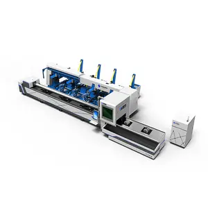 High Quality 3000W Automatic Loading Fiber Laser Pipe Cutting Machine For Angle Steel and Channel Steel