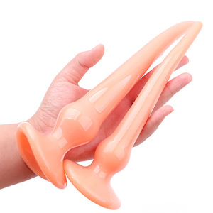 Pig Tail Suction Cup Anal Plug Small And Large Size <b>TPE</b> Material For Adult Stimulation - Product Image 4