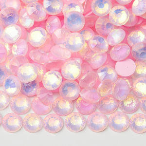 Selina Kristal Işıltılı Protein Mocha Düz Sırtlı Yapıştırıcısız Rhinestones-Eko Dostu Cam Kristaller 12 Yüzlü DIY Telefon Süslemeleri - Product Image 6