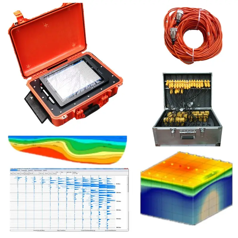 Sasw/Masw Seismograaf Seismische Survey Apparatuur Voor Seismische Oppervlak Wave Detectie