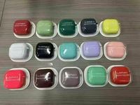 Étuis en silicone liquide écologiques de couleur unie avec intérieur en fibre floquée pour Airpods Pro 2e et 3e génération, housse pour écouteurs sans fil