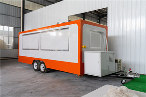 Professional Production Mobile Restaurant Kitchen Mobile Trailer Fast Food / China Factory Outdoor Barbecue Food Trailer - Product Image 3