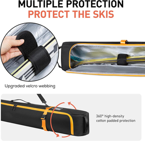 Sac de transport de <span class=keywords><strong>ski</strong></span> simple de grande capacité Sac de protection de <span class=keywords><strong>ski</strong></span> de voyage robuste entièrement rembourré - Product Image 2