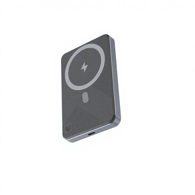 TKT 15W 2 in 1 Fast 5000mAh Wireless Charger Magnetic Dock Station with Power Bank for IPhoneMobile Phone Earphone Accessory