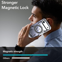 Coque de téléphone antichoc robuste avec béquille magnétique intégrée pour iPhone 17 Air Plus Pro Max – Housse de protection blindée