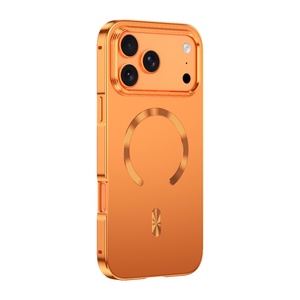 Coques de téléphone portable magnétiques personnalisées avec panneau arrière mat pour iPhone 18 17 15 16 Pro Max 17 Air, cadre en métal aluminium, protection antichoc - Product Image 1