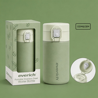 Bouteille d'eau portable en acier inoxydable exquise avec emballage personnalisé et surface personnalisée pour cadeaux et souvenirs