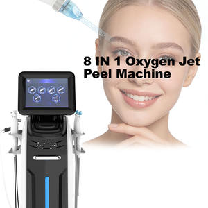 Appareil de peeling à jet d'oxygène 8 en 1 pour l'élimination des points noirs et l'hydratation intense pour une utilisation en salon de beauté - Product Image 1