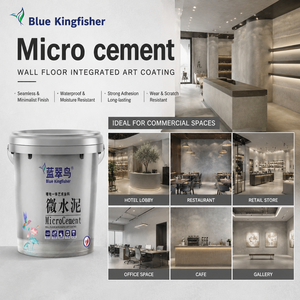 Peinture pour sols en microciment BlueKingfisher haute dureté résistante aux rayures pour les salles d'exposition électroniques - Product Image 4