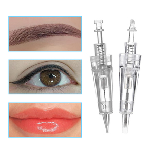Agujas de Cartucho Desechables para PMU, Puntas de Aguja de Acero Inoxidable para Tatuajes de Cejas y Labios, Maquillaje Permanente, Uso Profesional en Estudio - Product Image 3