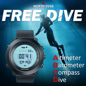 Orologio sportivo da uomo con bordo nord Apache-<span class=keywords><strong>d</strong></span> Outdoor orologio digitale Free Dive orologio da barometro altitudine bussola tempo mondiale 10ATM impermeabile - Product Image 1