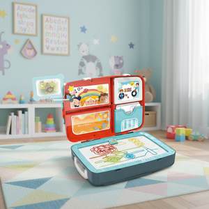 3-in-1 rugzak verpakking creatief schilderen speelgoed speelset educatief tekenbord plastic KSF voor kinderen - Product Image 6