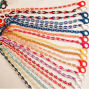 Bracelet pour lunettes, en acrylique coloré, porte-chaîne de 7.5mm, 5 pièces - Product Image 2