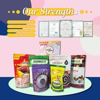 Individuell Bedruckte Einweg-Proteinpulverbeutel Kunststoffverpackung Fitness-Pulver Standbeutel Wiederverschließbarer Reißverschluss Baby-Nahrungsmittelbeutel