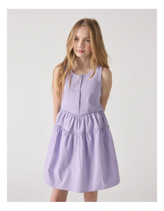 Robe de plage midi en coton écologique pour filles, tissu respirant adapté à l'été, éléments de design décoratifs, confortable - Product Image 3