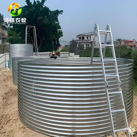 Cuve à pression galvanisée haute résistance, étanche, durable, 1000L/heure pour l'élevage de poissons en extérieur