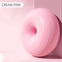 Ballon d'exercice en PVC Donut pour Yoga, Pilates et Kinésithérapie, 900g, Épaissi, Charge statique 800kg, Durable, Dégonflage lent, Anti-éclatement