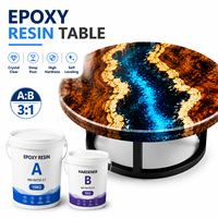 Résine époxy anti-jaunissement pour le moulage de meubles, idéale pour les comptoirs de bar et la fabrication de meubles en bois
