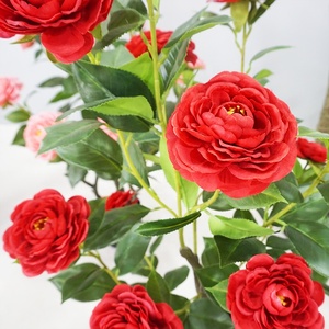 Rất sống động như thật 180 cm 6 <span class=keywords><strong>ft</strong></span> trà hoa trà cây hoa nhân tạo trang trí nội thất tăng hoa thực vật trong nồi - Product Image 5